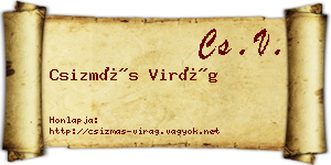 Csizmás Virág névjegykártya
