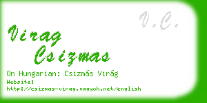 virag csizmas business card