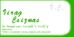 virag csizmas business card
